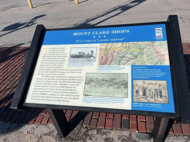 Mount Clare Shops Marker image. Click for full size.