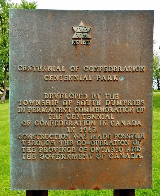 Centennial of Confederation Marker image. Click for full size.