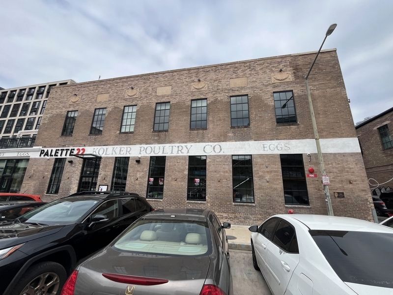 Former site of Kolker Poultry Company, currently Palette 22 image. Click for full size.