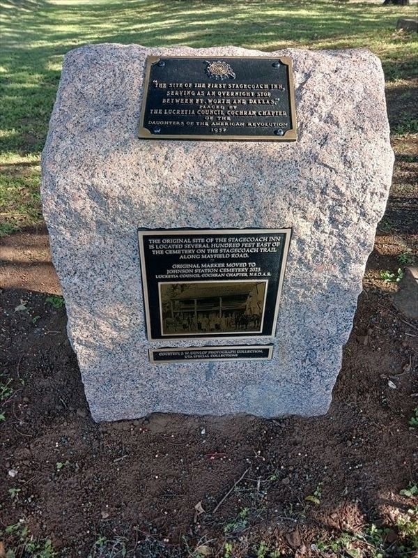 Site of the First Stagecoach Inn Marker image. Click for full size.