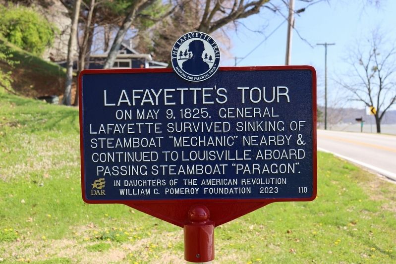 Lafayette's Tour Marker image. Click for full size.