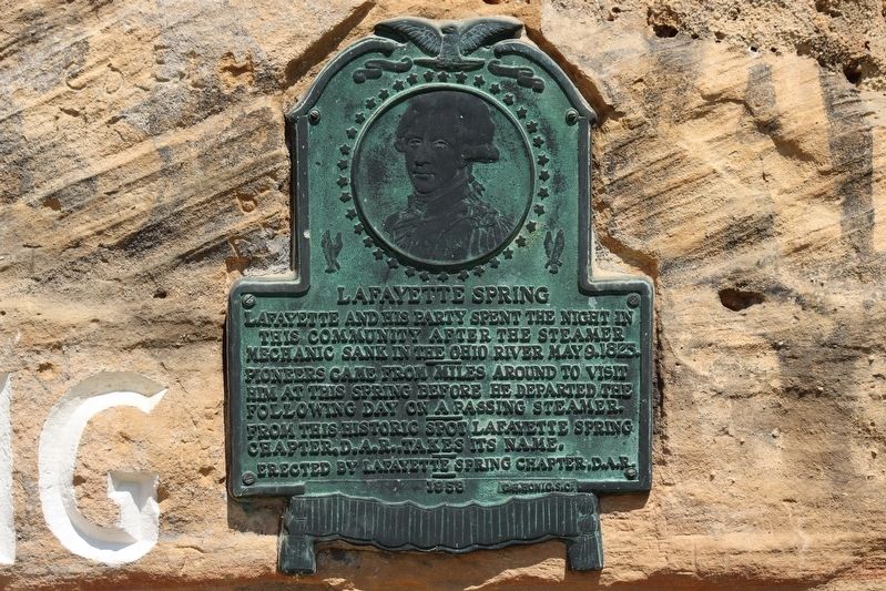 Lafayette Spring Marker image. Click for full size.