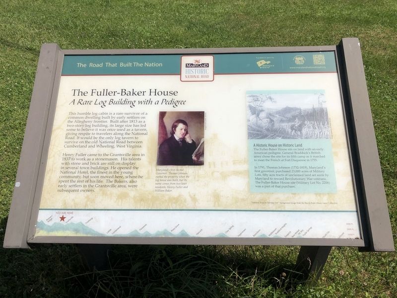 The Fuller-Baker House Marker image. Click for full size.