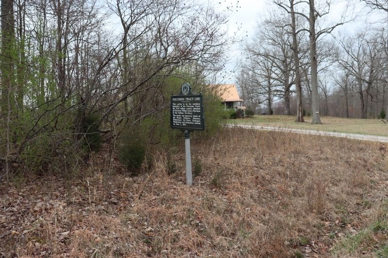 Vincennes Tract Line Marker image. Click for full size.