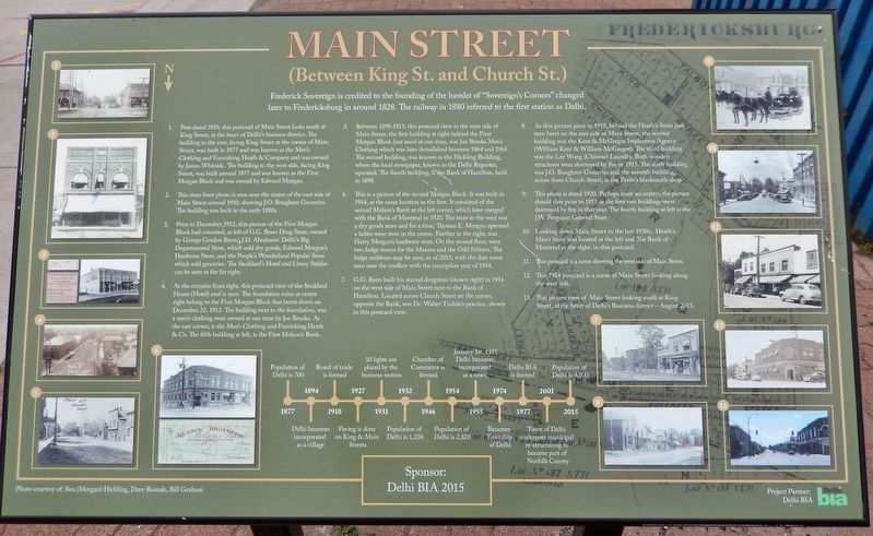 Main Street Marker. Click for full size. Main Street Marker image. Click for full size.