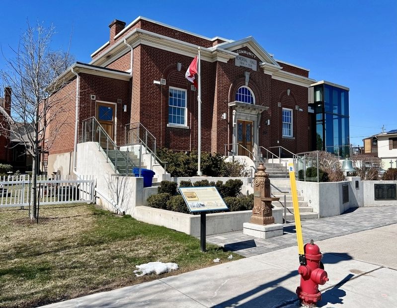 Waterdown Memorial Hall Marker image. Click for full size.