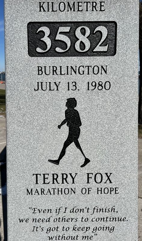 Terry Fox Marathon of Hope Marker image. Click for full size.