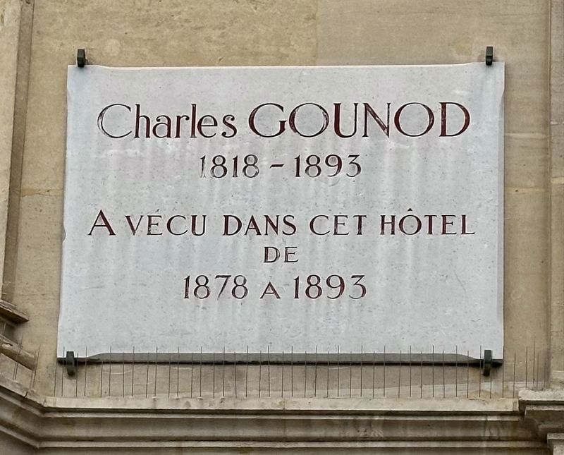 Charles Gounod Marker. Click for full size. Charles Gounod Marker image. Click for full size.