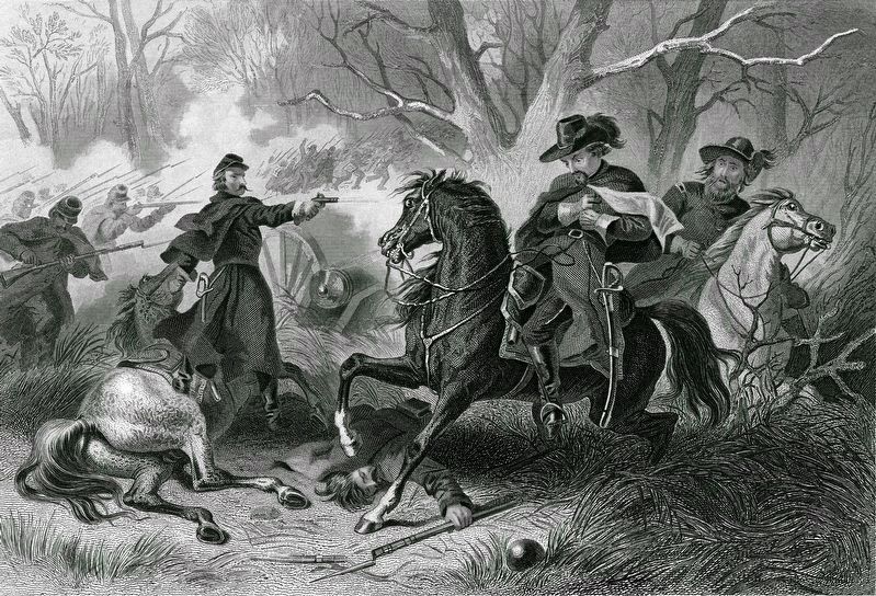 Battle Near Mill Springs, KY.<BR>Death of Gen. Zollicoffer.. Click for full size. Battle Near Mill Springs, KY.<BR>Death of Gen. Zollicoffer. image. Click for full size.