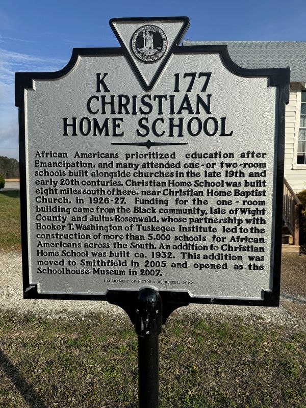 Christian Home School Marker. Click for full size. Christian Home School Marker image. Click for full size.
