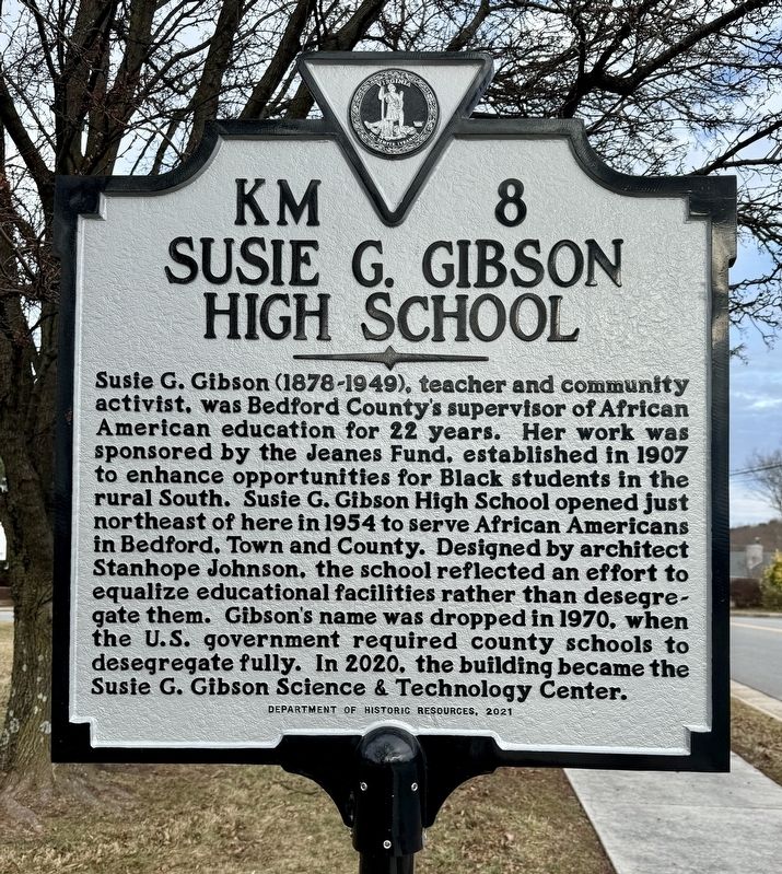 Susie G. Gibson High School Marker image. Click for full size.