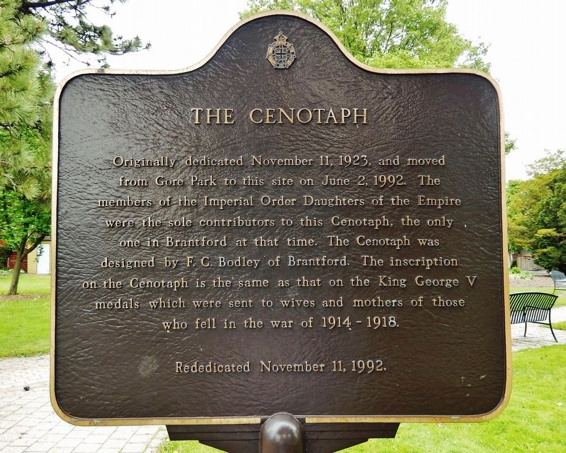 The Cenotaph Marker. Click for full size. The Cenotaph Marker image. Click for full size.