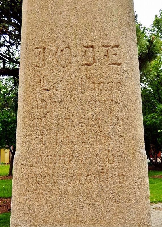 The Cenotaph Inscription. Click for full size. The Cenotaph Inscription image. Click for full size.
