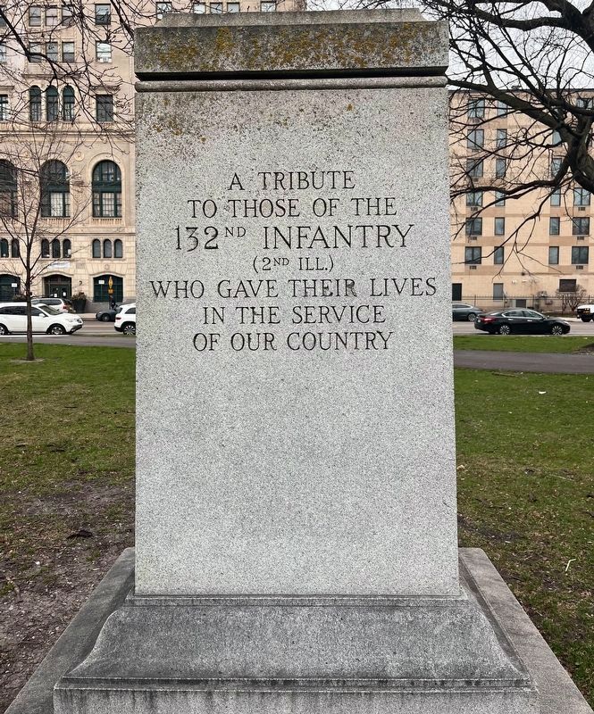 132nd Infantry Monument Marker (east-facing side) image. Click for full size.