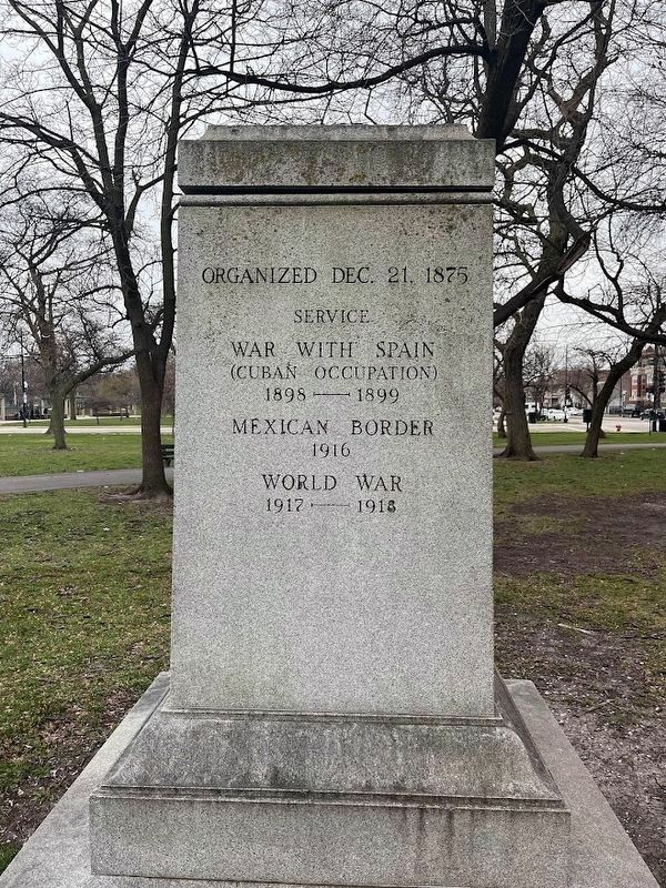132nd Infantry Monument (north-facing side) image. Click for full size.