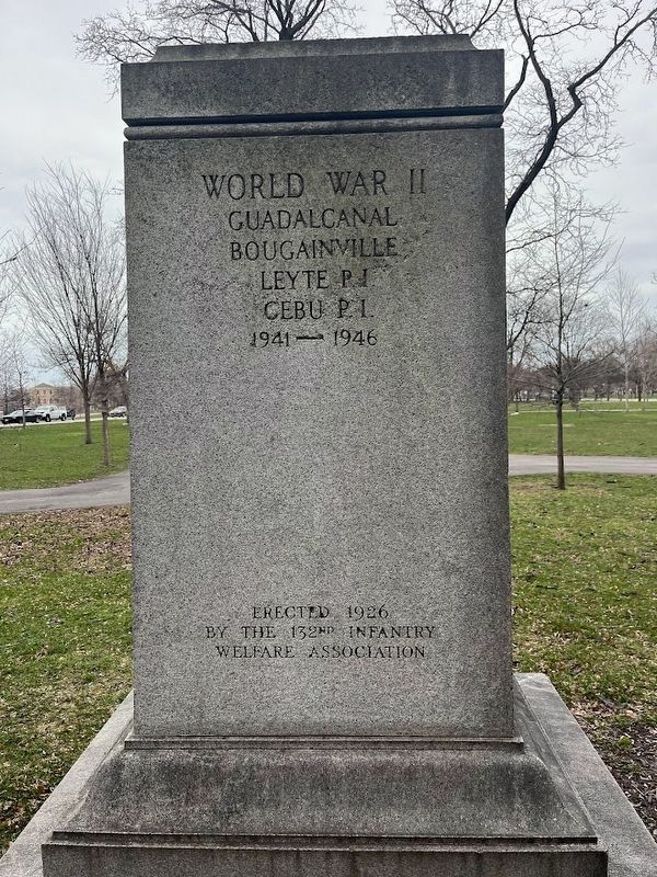 132nd Infantry Monument (west-facing side) image. Click for full size.