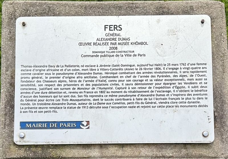 Fers / Irons Marker. Click for full size. Fers / Irons Marker image. Click for full size.