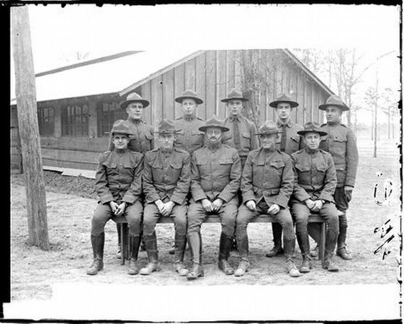 132nd Infantry lieutenants and one captain, 1918 image. Click for full size.