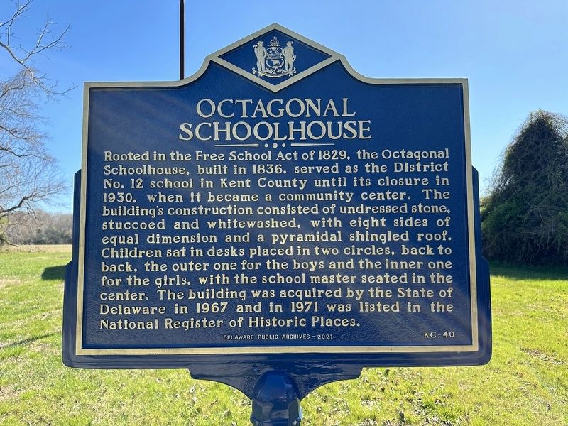 Octagonal Schoolhouse Marker image. Click for full size.