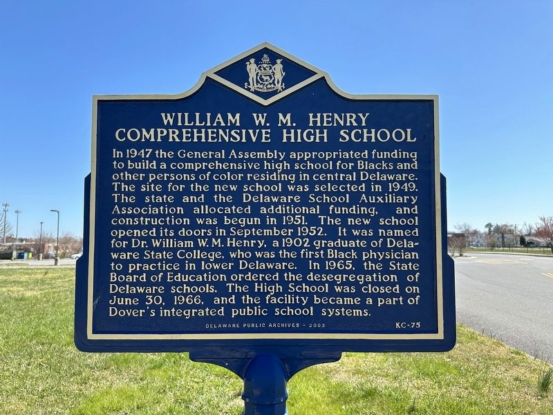 William W.M. Henry Comprehensive High School Marker image. Click for full size.