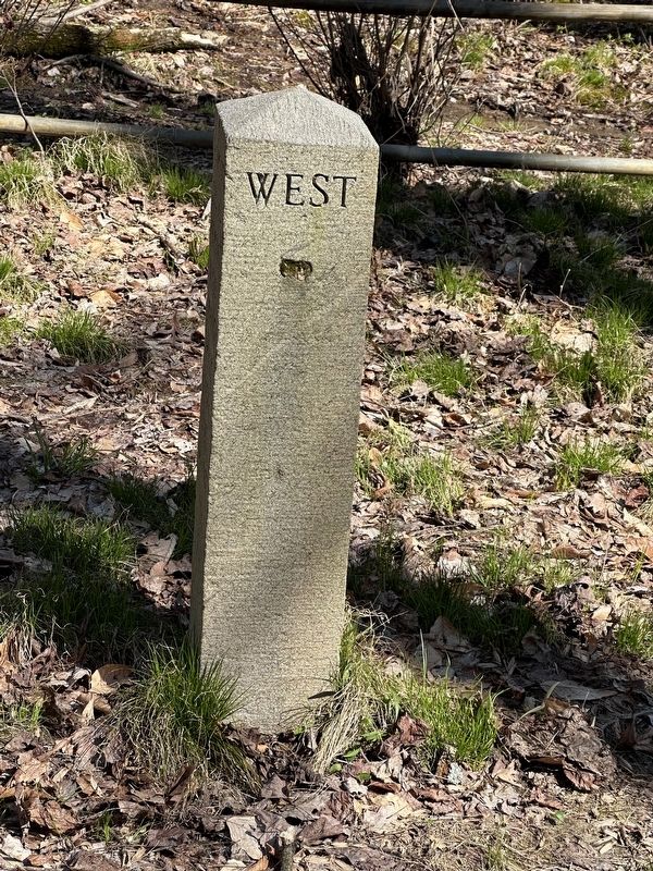 Site of Post Mark'd West Marker western face image. Click for full size.