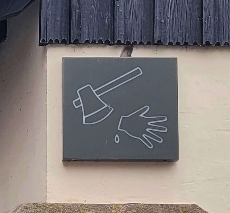 Closeup of the 2nd Marker on the Executioner's House image. Click for full size.