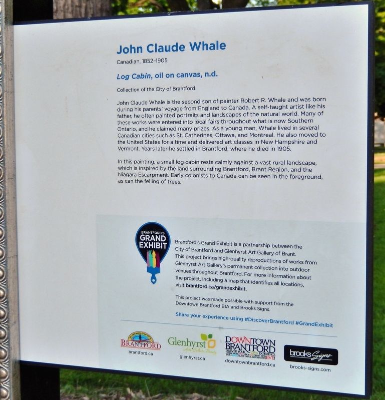 John Claude Whale Marker image. Click for full size.