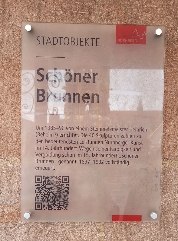 Schöner Brunnen / Beautiful fountain Marker. Click for full size. Schöner Brunnen / Beautiful fountain Marker image. Click for full size.