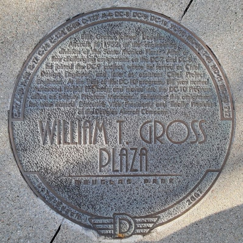 William T. Gross Plaza Marker image. Click for full size.