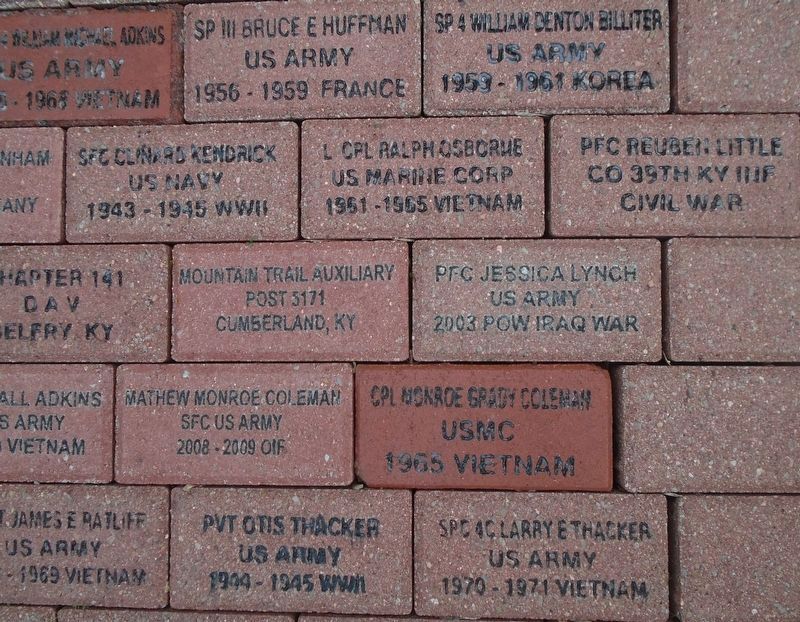 Pikeville Veterans Memorial Park Pavers image. Click for full size.