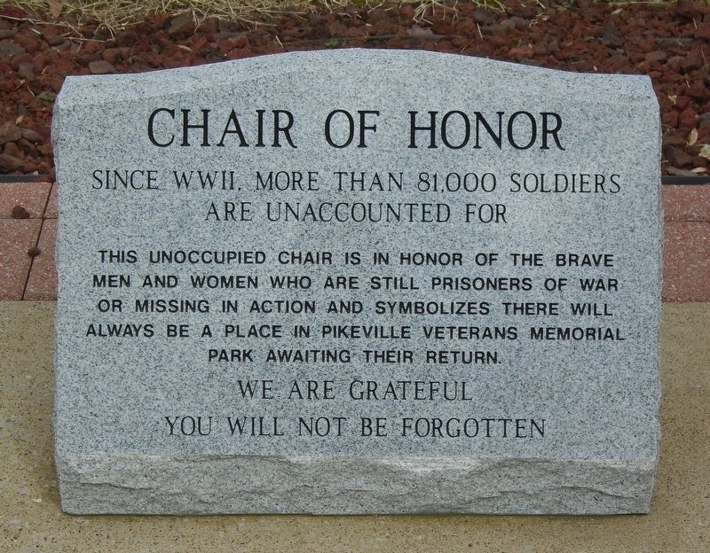 Chair of Honor Marker image. Click for full size.