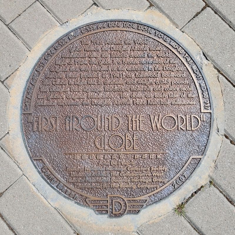 First Around the World Globe Marker. Click for full size. First Around the World Globe Marker image. Click for full size.