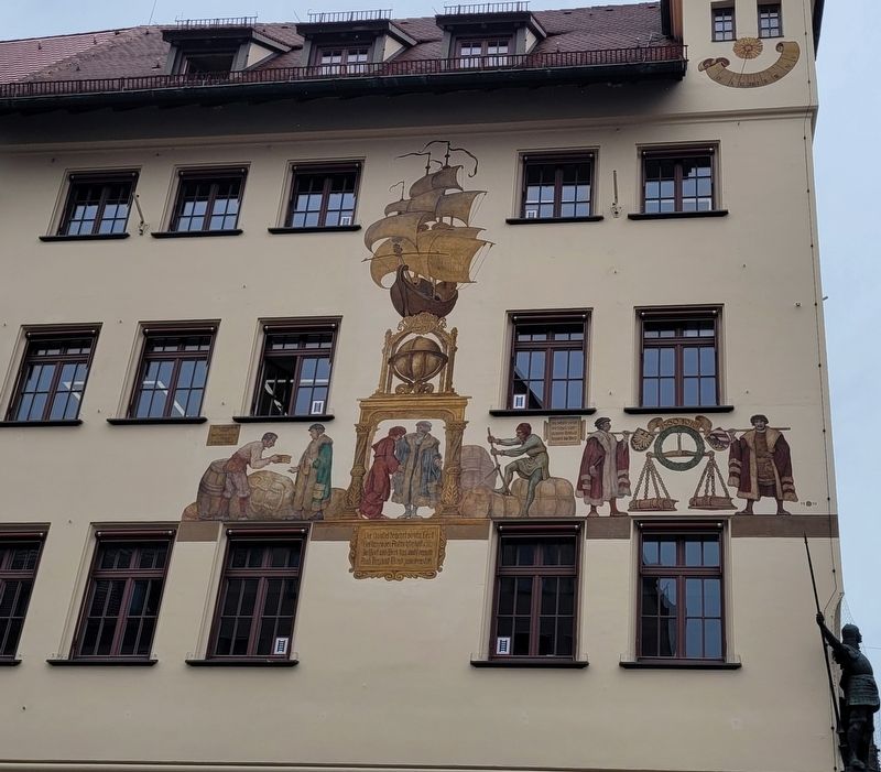 The Nuremberg Merchants' Caravan mural on Waaggasse Street. Click for full size. The Nuremberg Merchants' Caravan mural on Waaggasse Street image. Click for full size.