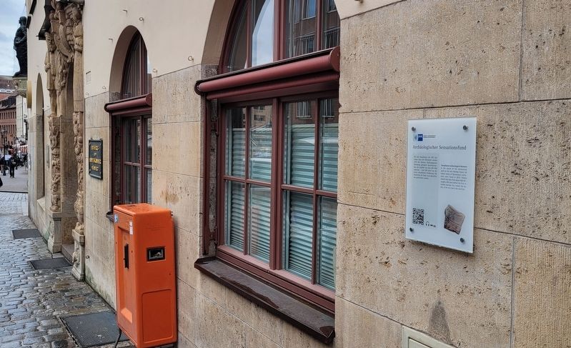 The marker located along the front entrance to the building. Click for full size. The marker located along the front entrance to the building image. Click for full size.