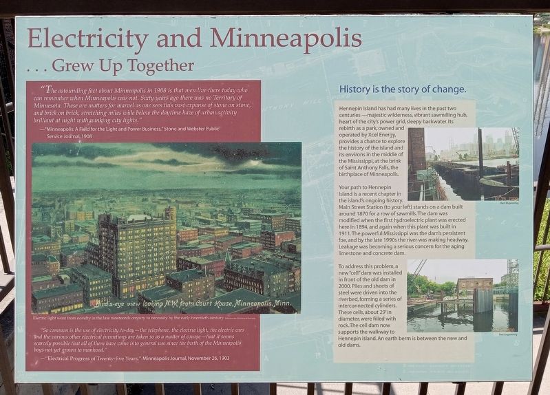 Electricity and Minneapolis Marker image. Click for full size.