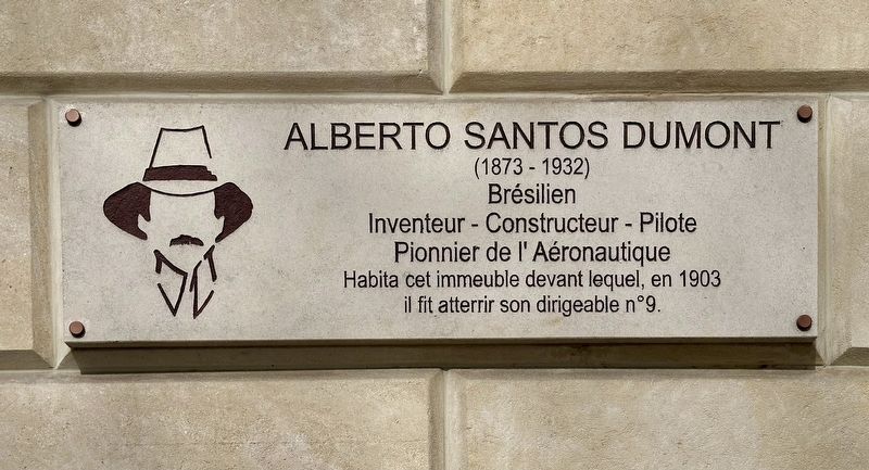 Albert Santos Dumont (1873-1932) Marker image. Click for full size.