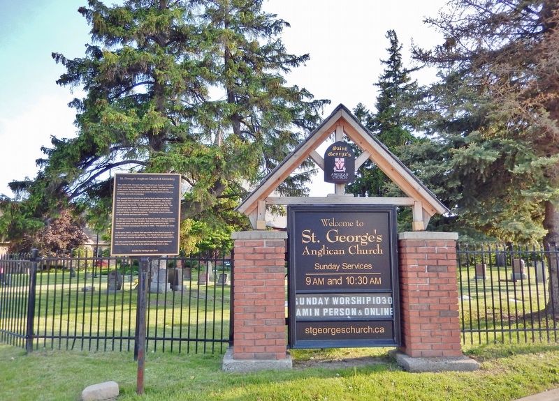 St. George's Anglican Church & Cemetery Marker image. Click for full size.