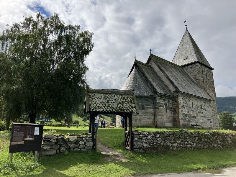 Hove kyrkje and Marker image. Click for full size.
