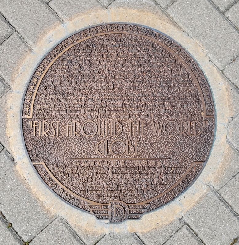First Around the World Globe Marker. Click for full size. First Around the World Globe Marker image. Click for full size.