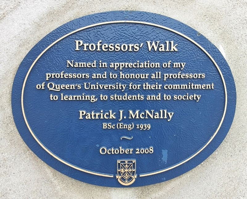 Professors' Walk Marker image. Click for full size.