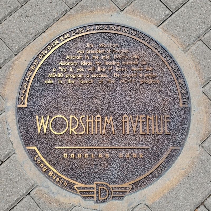 Worsham Avenue Marker. Click for full size. Worsham Avenue Marker image. Click for full size.