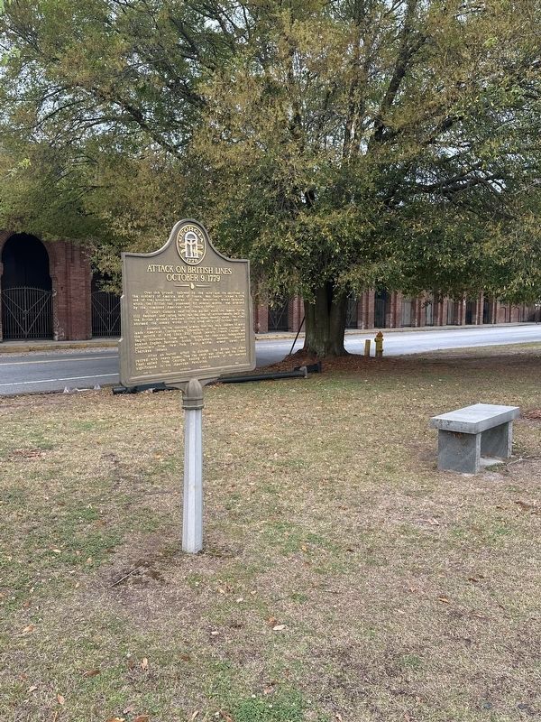 Attack on British Lines Marker (relocated) image. Click for full size.