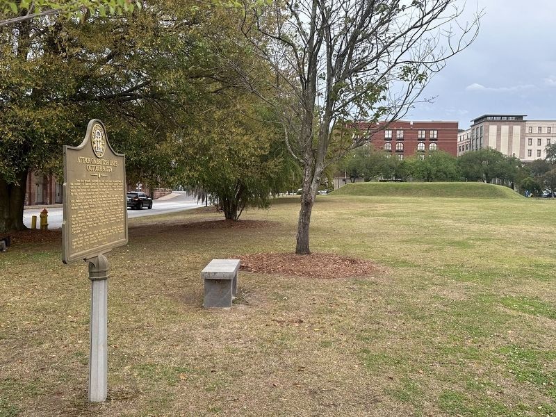 Attack on British Lines Marker (relocated) image. Click for full size.