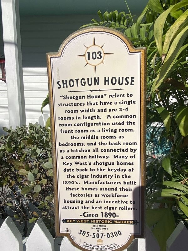 Shotgun House Marker image. Click for full size.