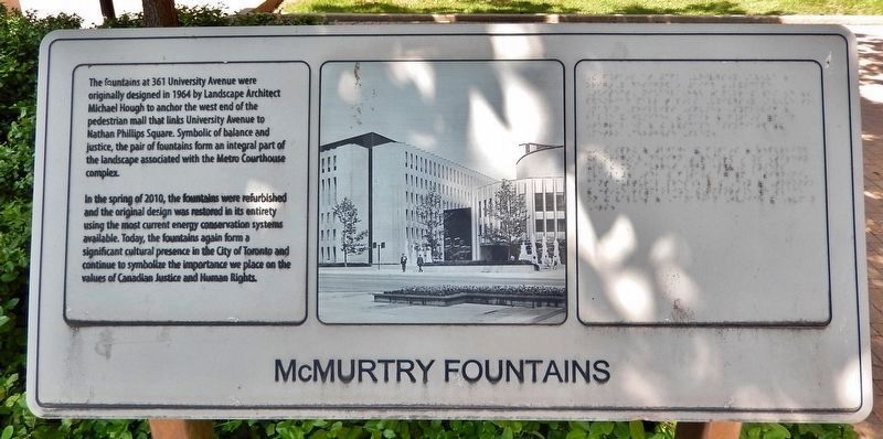 McMurtry Fountains Marker (<i>English</i>). Click for full size. McMurtry Fountains Marker (<i>English</i>) image. Click for full size.