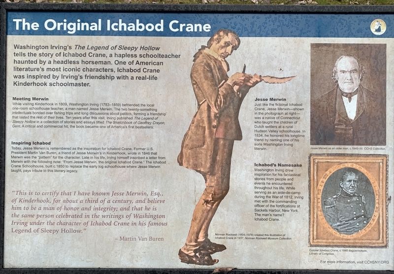 The Original Ichabod Crane Marker image. Click for full size.