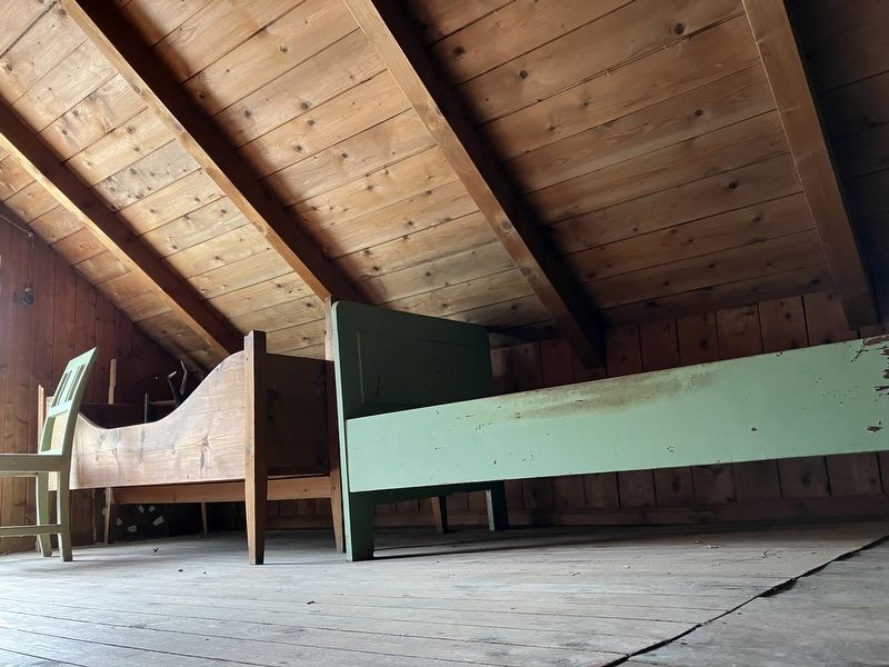 Voss-Anders huset, bedding in the loft. Click for full size. Voss-Anders huset, bedding in the loft image. Click for full size.