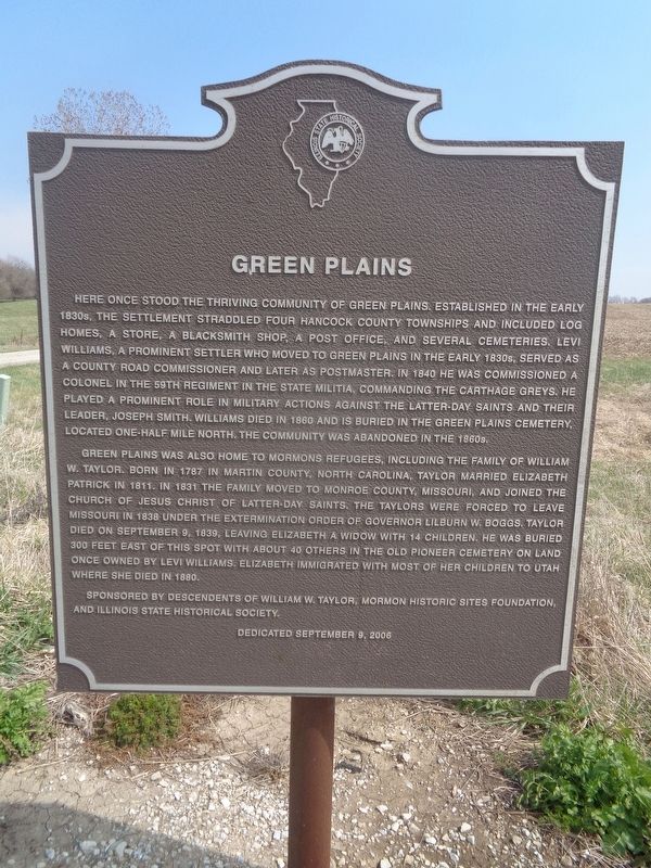 Green Plains Marker image. Click for full size.