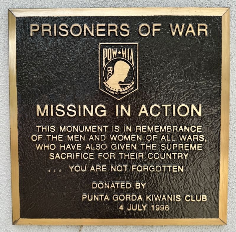 Prisoners of War/Missing in Action Marker image. Click for full size.