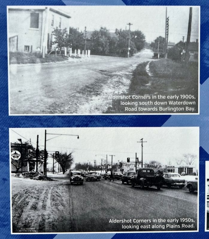 Aldershot Corners marker photos detail image. Click for full size.
